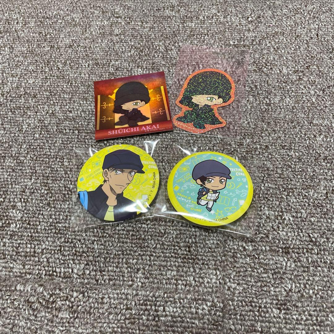 赤井秀一 缶バッジ➕シールセット - メルカリ