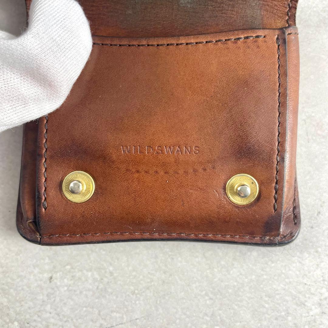 入手困難✨ ワイルドスワンズ コインケース 財布 バイカラー ブラウン