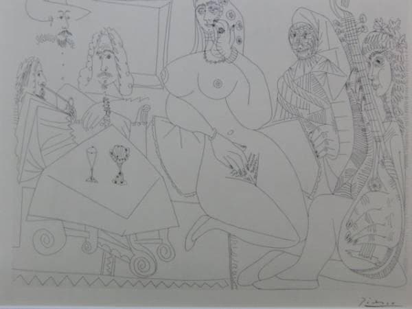 ピカソ　・PICSSO、豪華大判 限定額装版、サイン入り　No69 ピカソ 「Reclining nude」の購入なら絵画販売のアートギャラリー南青山