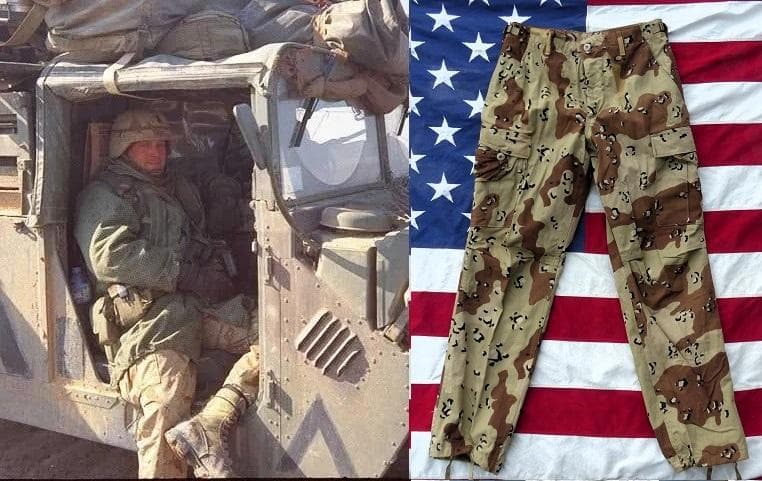 90s レア! 実物 デザート６カラー BDUパンツ S-S チョコチップ 46