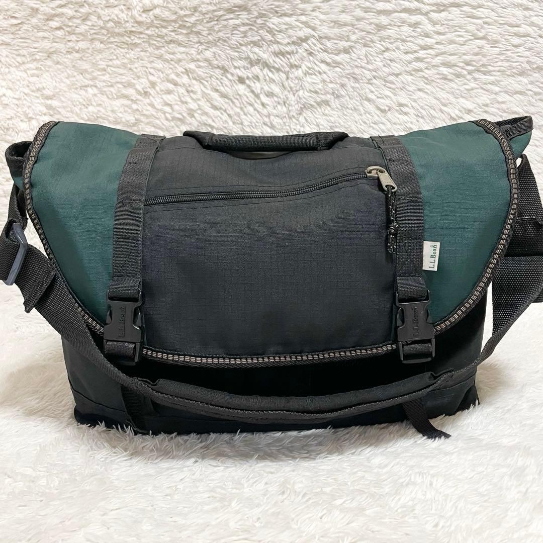 エルエルビーン☆ビッグメッセンジャーバッグ ボストンバッグ USA製 稀少品 エルエルビーン 2way ボストンバッグ ショルダーバッグ 斜め掛け