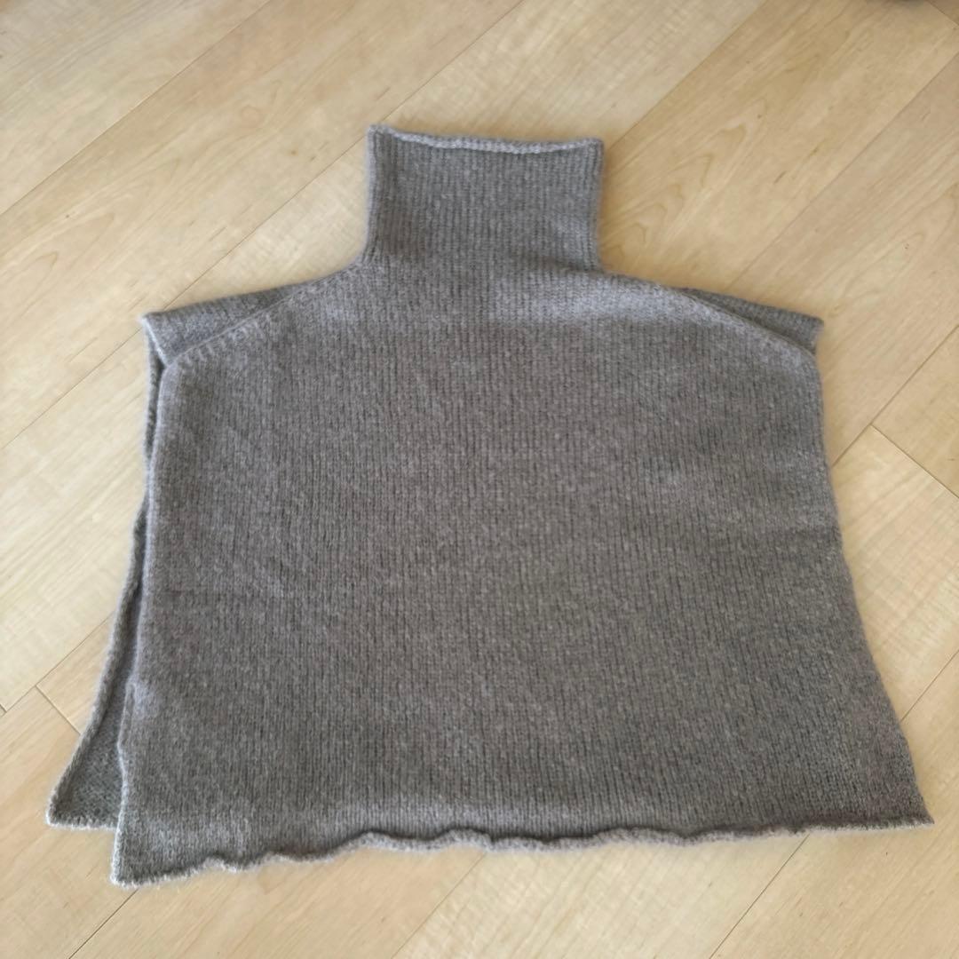 evam eva グレー ネックウォーマー