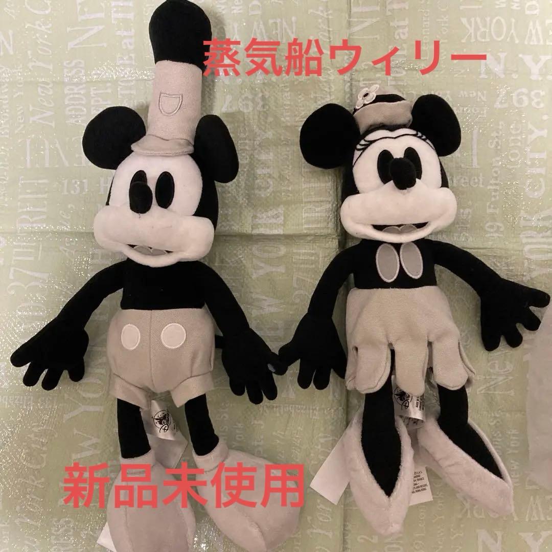 蒸気船ウィリーミッキー ミニー ぬいぐるみ グレー 約30cm - メルカリ