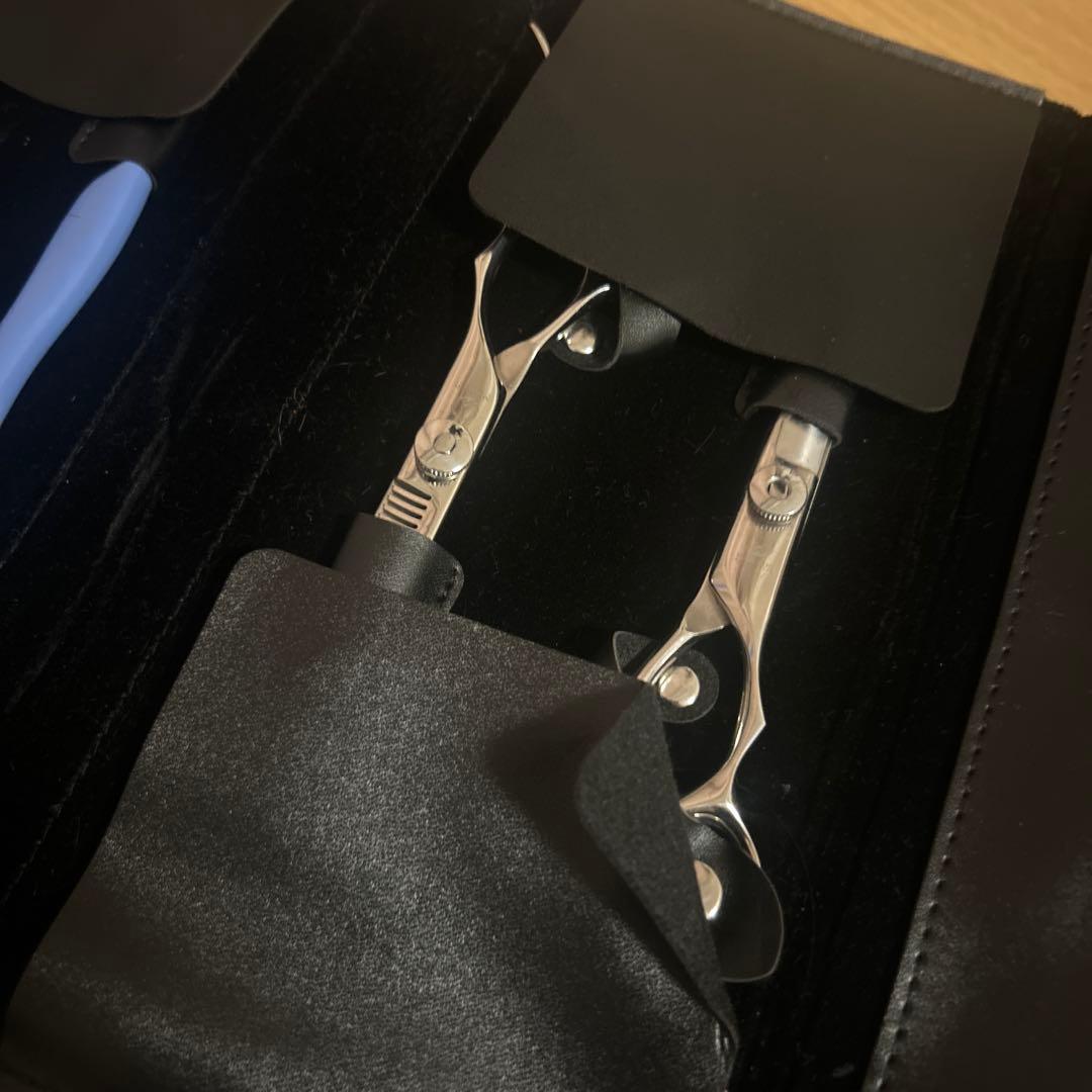 専用 MIZUTANI セニングシザー オレンジケース付き