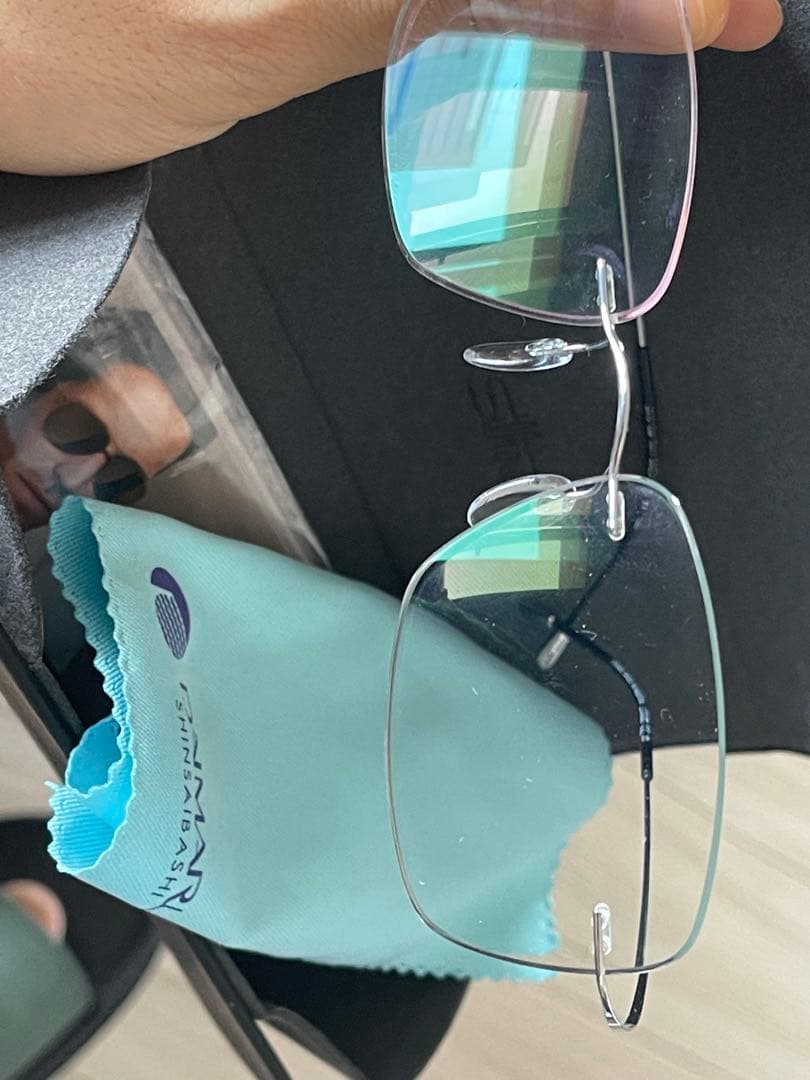 SILHOUETTE シルバー フレーム メガネ