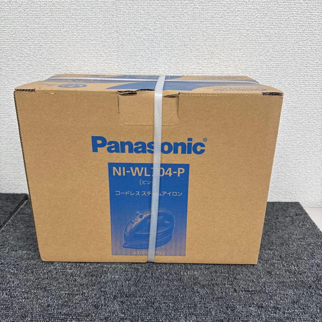 未開封Panasonic コードレススチームアイロンNI-VVL704-P Amazon | パナソニック コードレススチームWヘッドアイロン ピンク NI