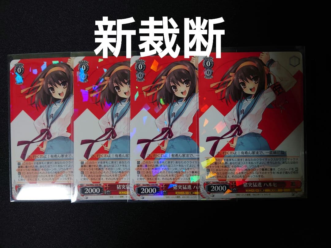 猪突猛進　ハルヒ　rr　新裁断　4枚セット