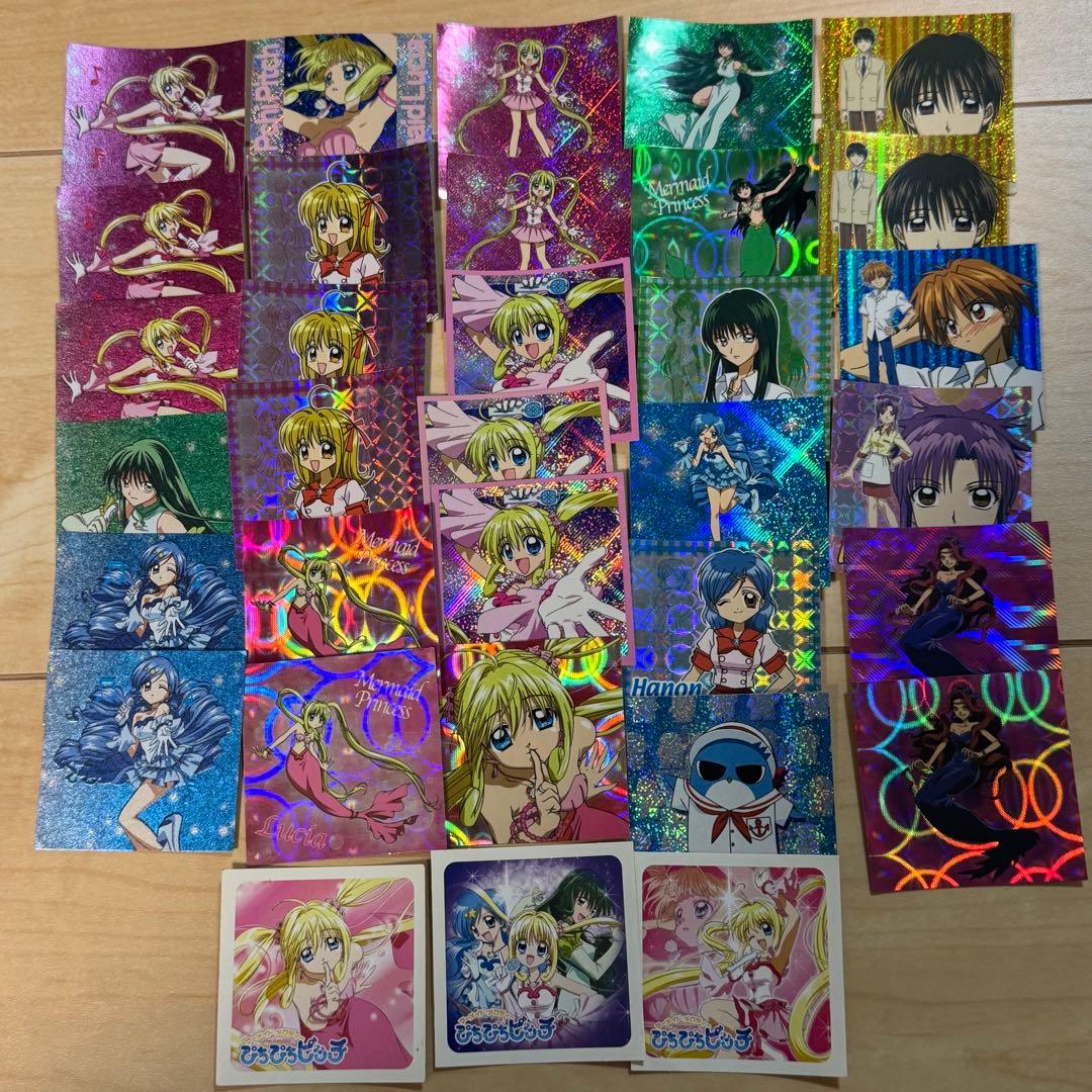 当時品　マーメイドメロディーぴちぴちピッチ ピッチシール 33枚セット