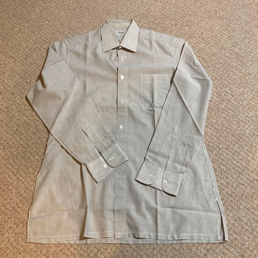 Charvet シャルべ　ストライプ 長袖シャツ　クリーニング済　フランス製 Charvet シャルべ ストライプ 長袖シャツ クリーニング済 フランス製