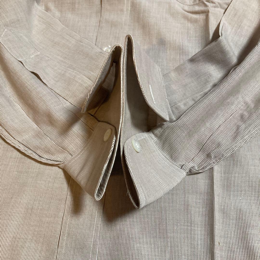 Charvet シャルべ ストライプ 長袖シャツ クリーニング済 フランス製