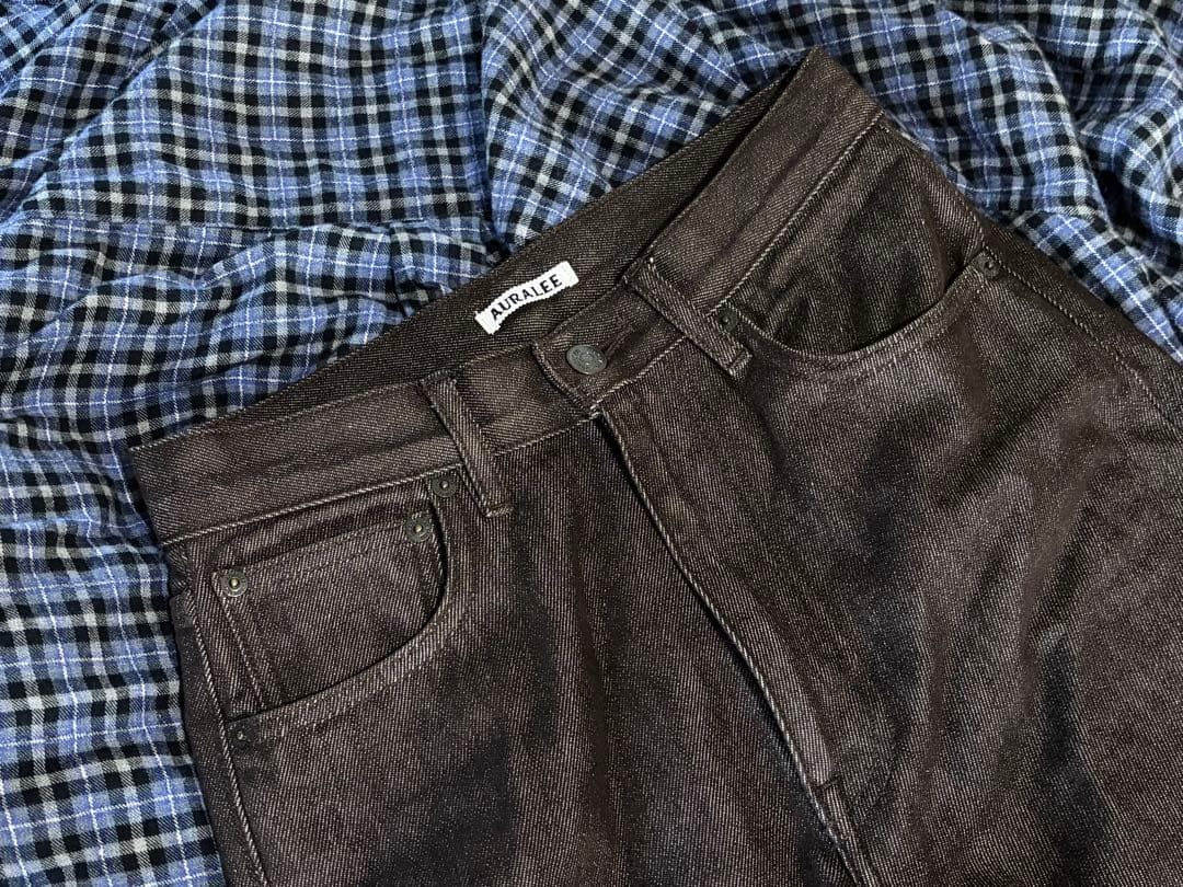 パンツ 25inch AURALEE HARD TWIST DENIM 5P PANTS