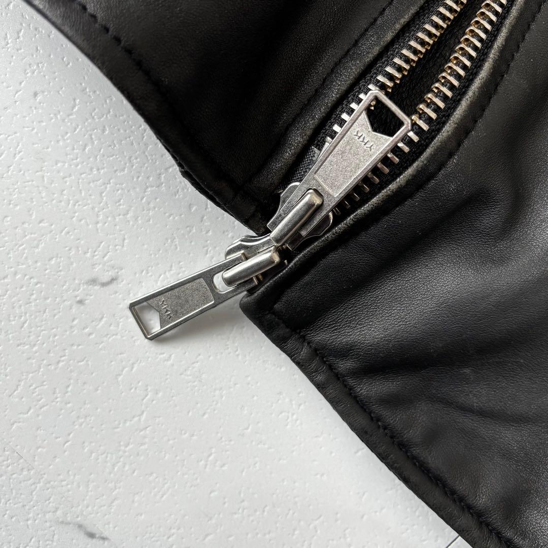 vital monsieur nicole✨極美品ラムレザーライダースジャケット - メルカリ