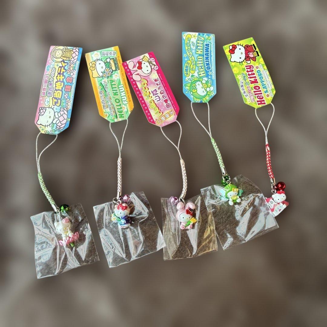 レア希少☆ハローキティバス☆根付ストラップ☆ピンク