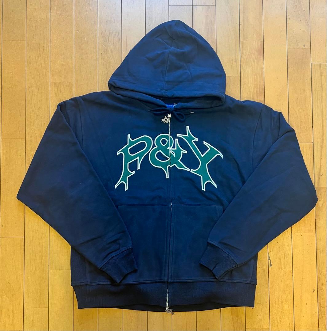 新品未使用 PUNKANDYO P&Y ジップアップパーカー ネイビー - メルカリ