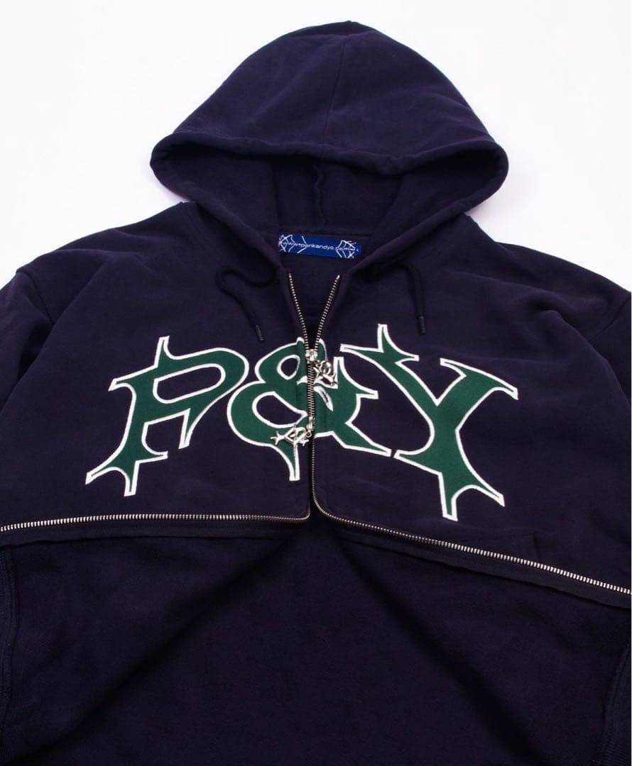 新品未使用 PUNKANDYO P&Y ジップアップパーカー ネイビー - メルカリ