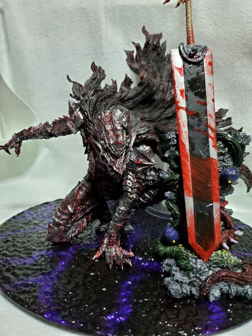 リペイント ベルセルク一番くじ A賞B賞 ガッツ フィギュア 紫地割れ