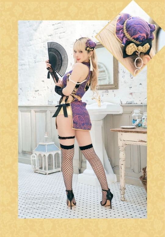 Marymoon サイドスリットセクシーチャイナ マリームーン紫 - メルカリ