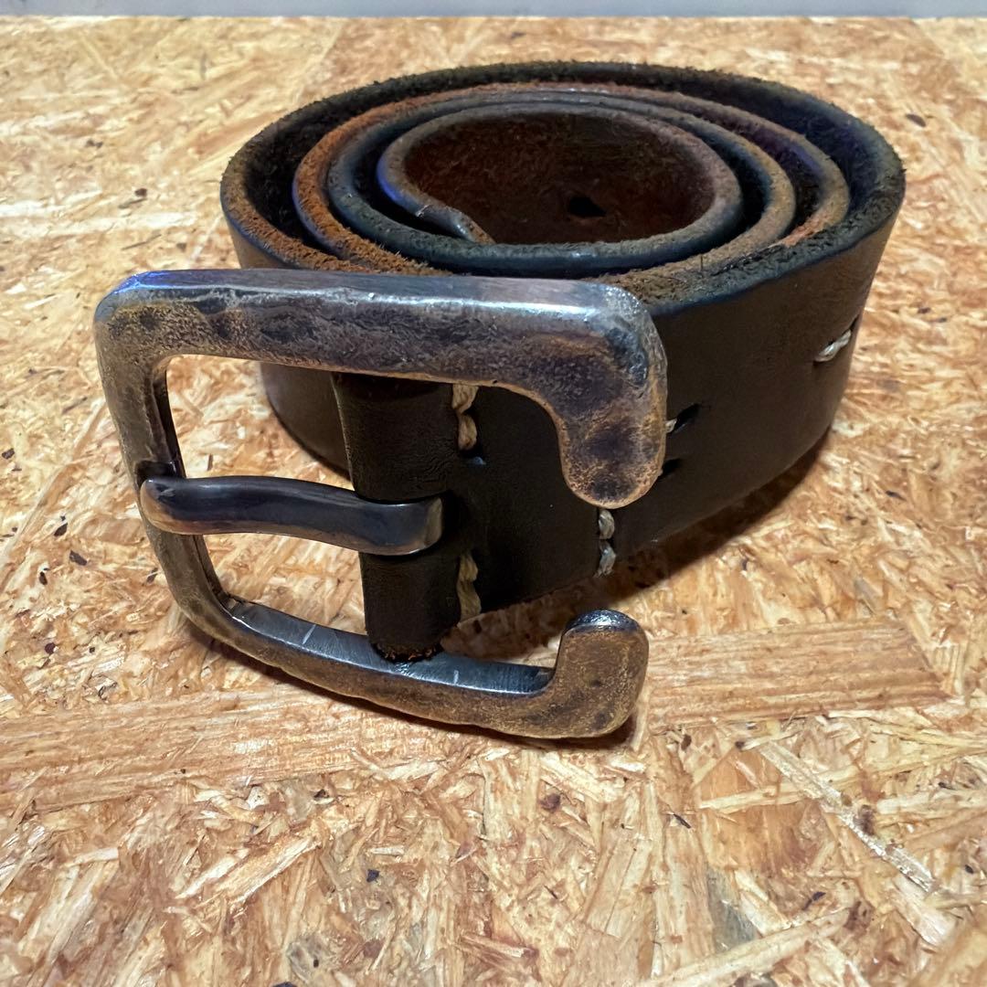 Vintage Works ヴィンテージレザー ベルト 茶芯　31