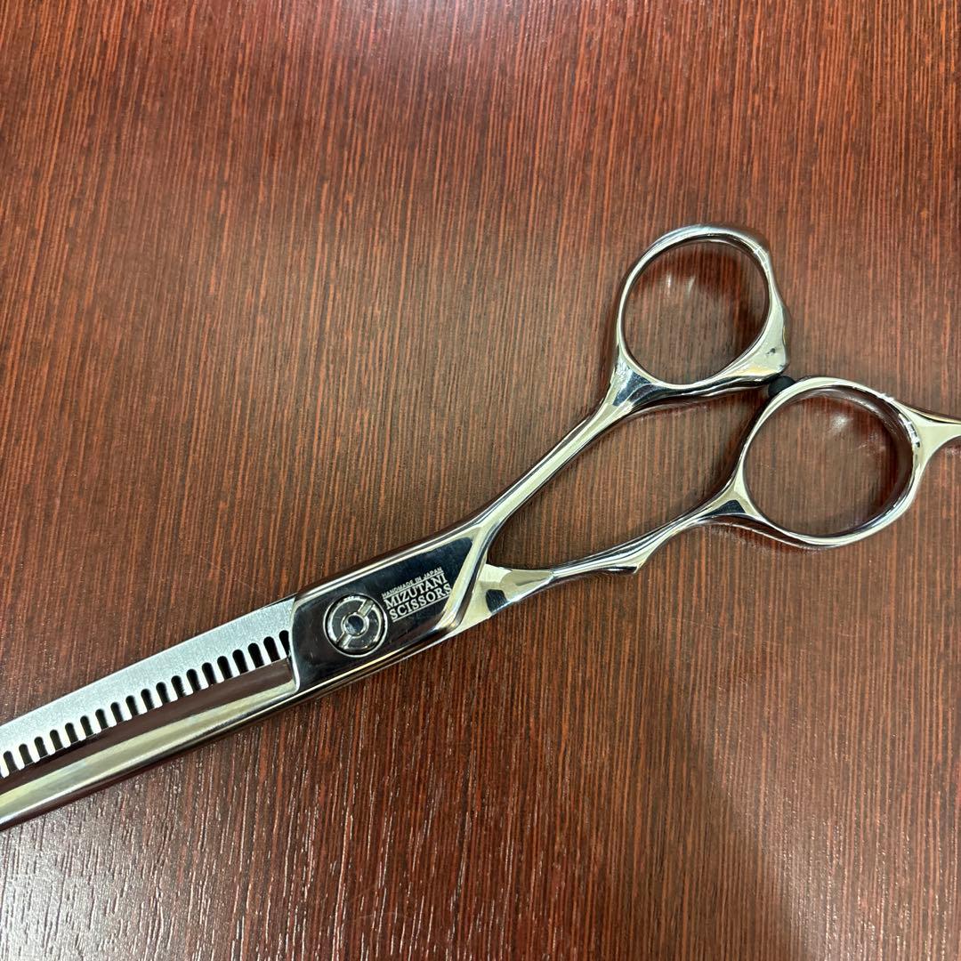 現行 ミズタニ セニングシザー CRONOSU 削ぎ9% 素材コバルト