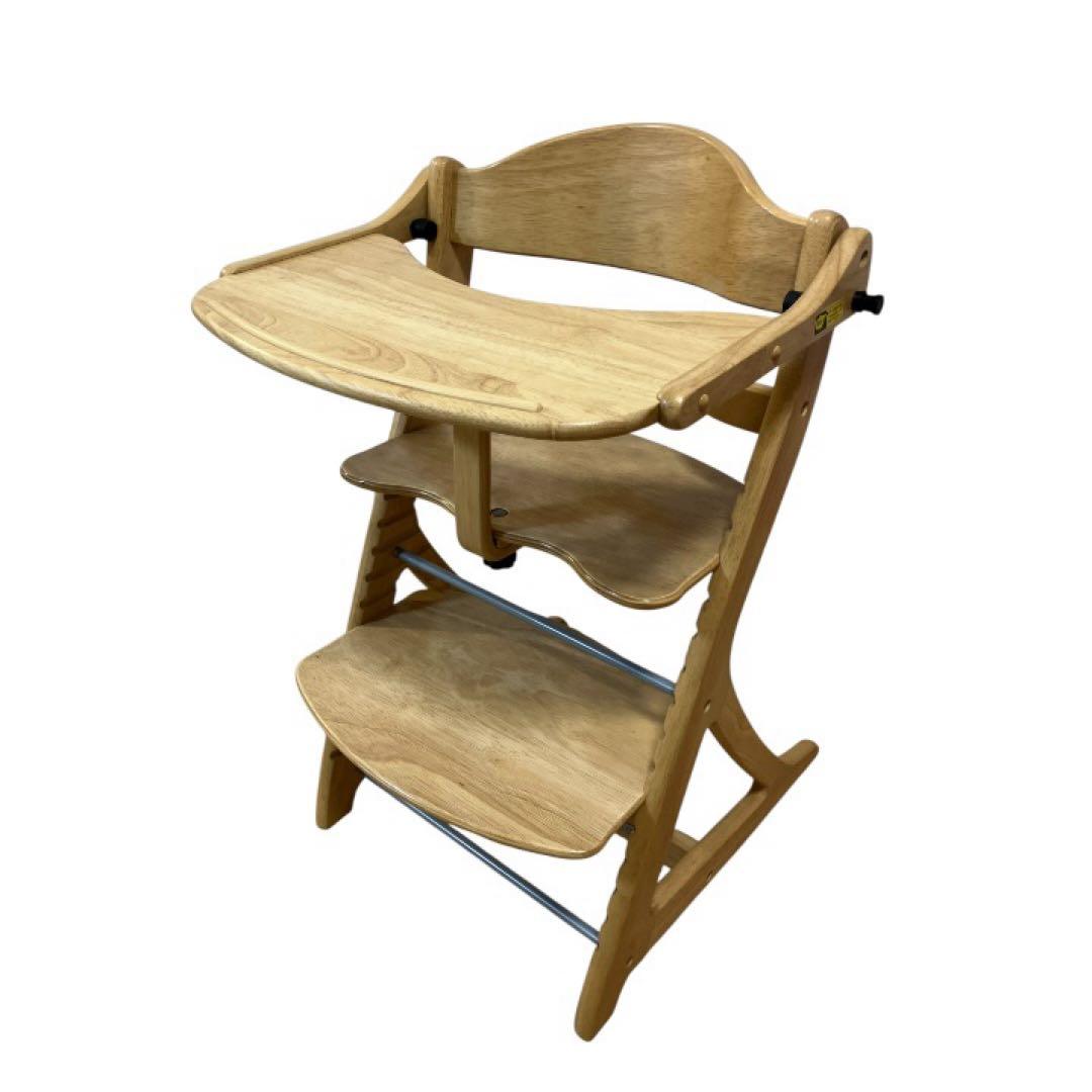 大和屋 すくすくチェア プラス テーブル付き ベビーチェア ナチュラル
