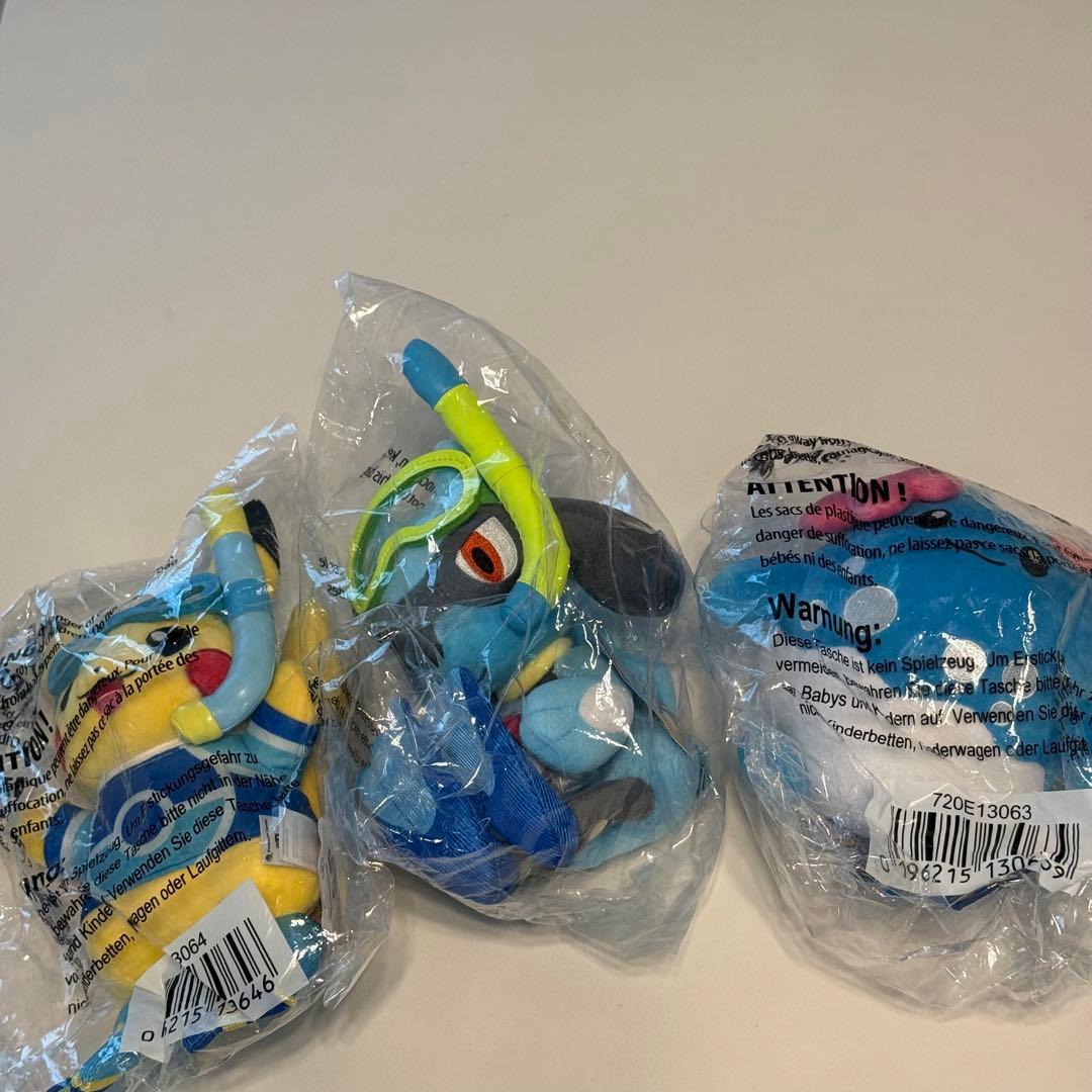 ポケモンWCS2024 ホノルル　ピカチュウ リオル　マリルリ　ぬいぐるみ