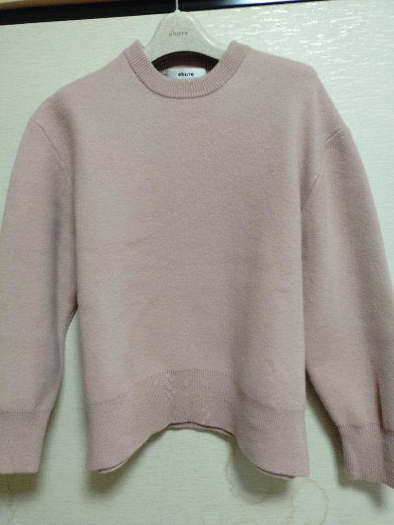 ✿ ebureエブール ソフトスムースニット クルーネックプルオーバー
