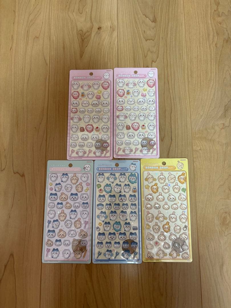 正規品ちいかわ　ボンボンドロップシール第一弾希少！！5枚セット