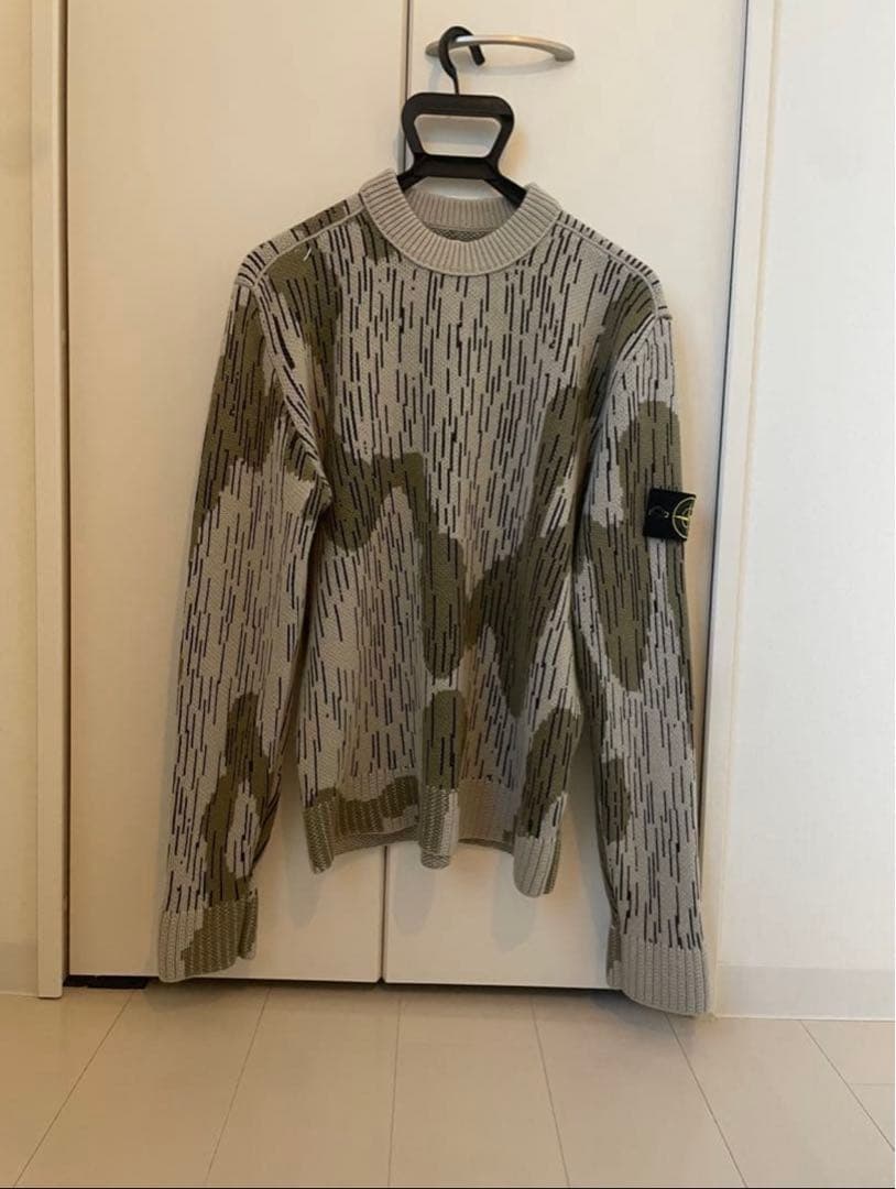 W*y様 【STONE 】ニット【rain camoシリーズ】 Stone Island 2021 Rain Camo Knitted Crewneck - Large – Mat's Island