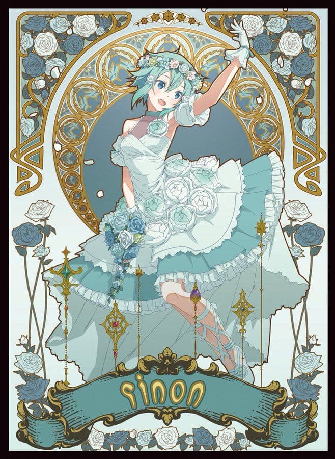 スリーブ シノン ミュシャ SAO ソードアート・オンライン 混沌の女神様