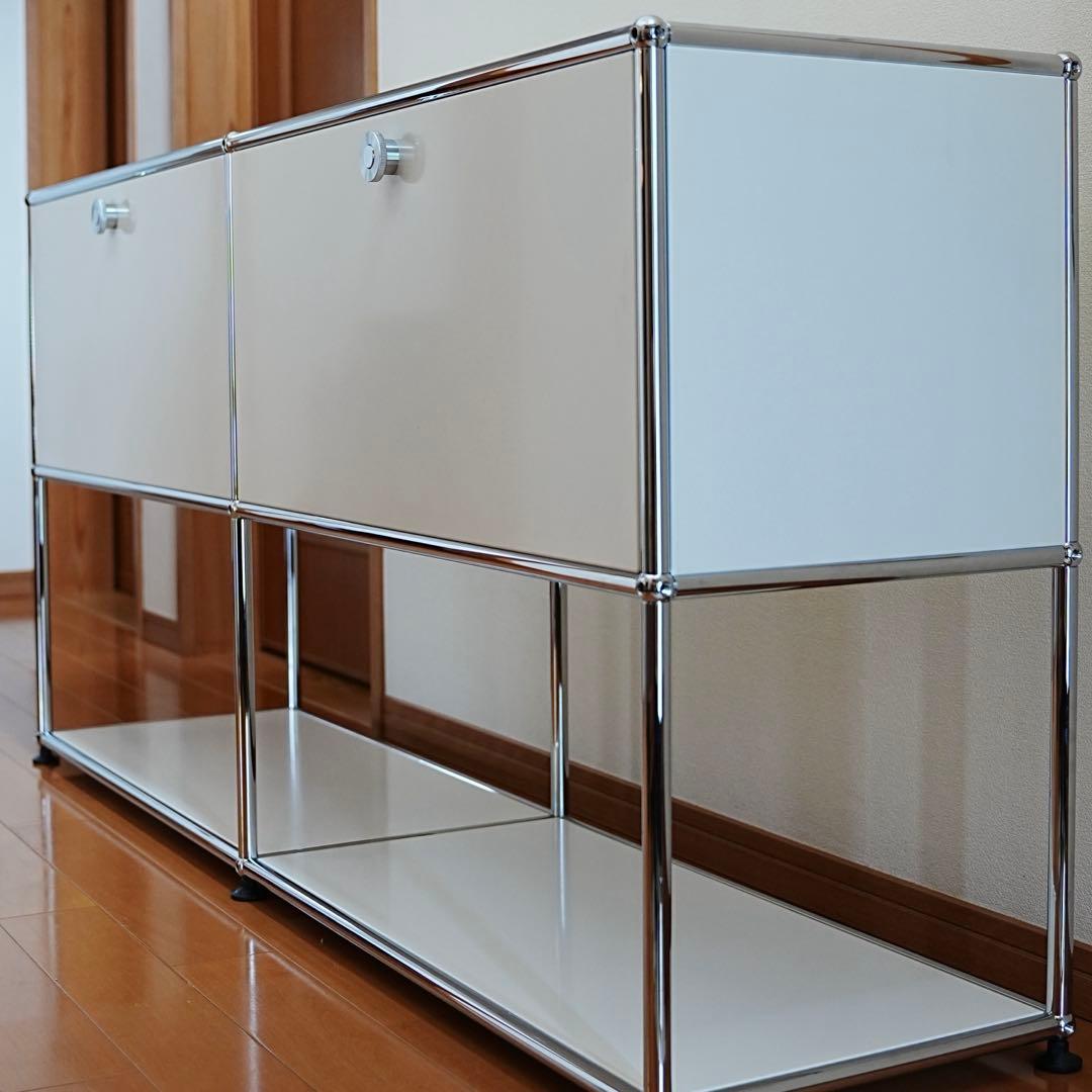 USM Haller ユーエスエム ハラー サイドボード キャビネット ホワイト USM ユーエスエム USMハラー サイドボード （ドロップダウンドアx2