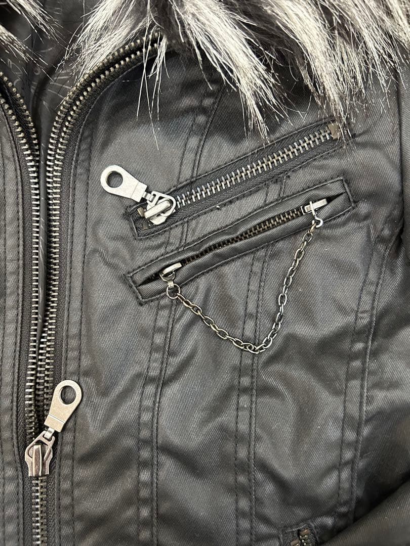 FUGA ライダース ファー取り外し可 - メルカリ