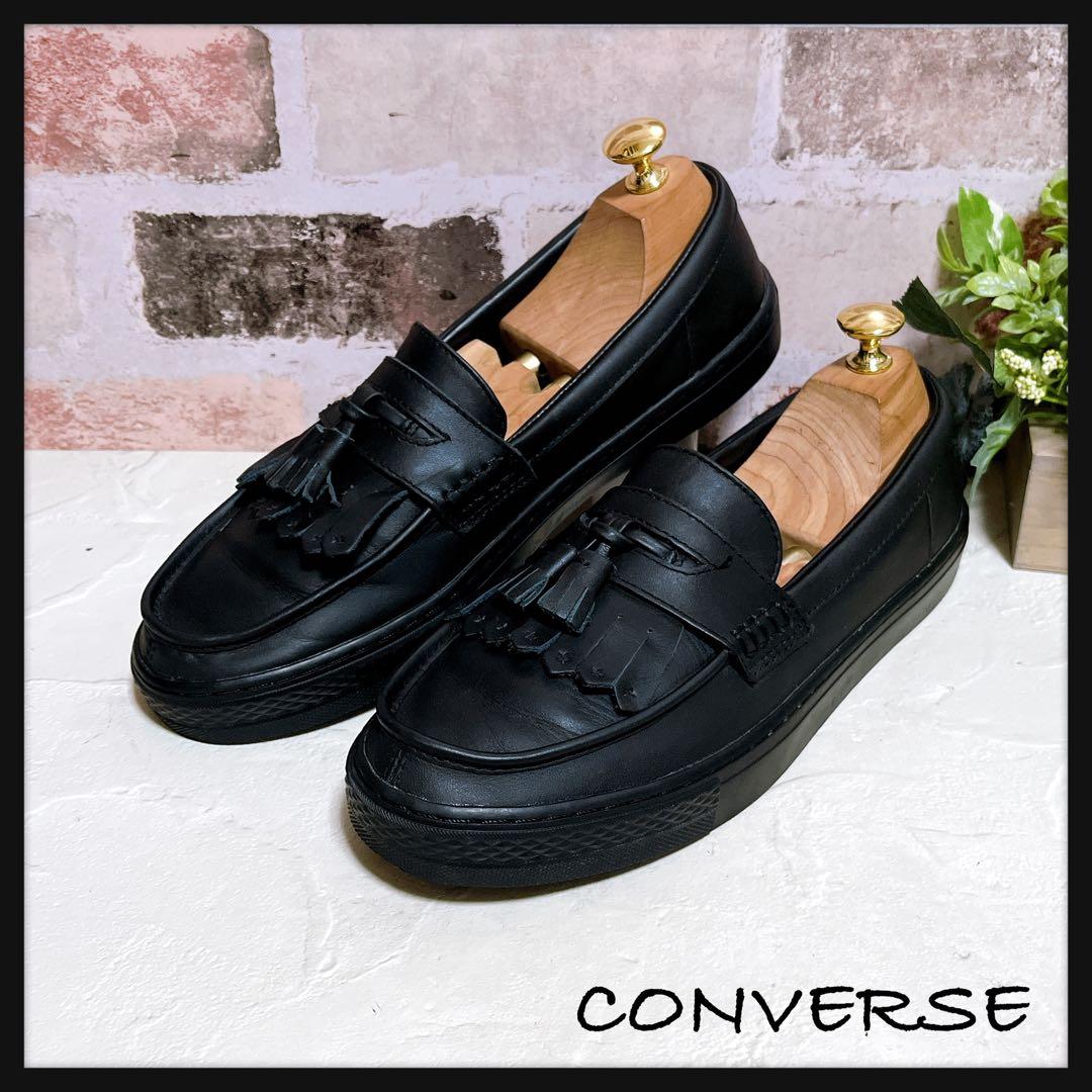 コンバース】オールスター クップ タッセルローファー スニーカー 黒