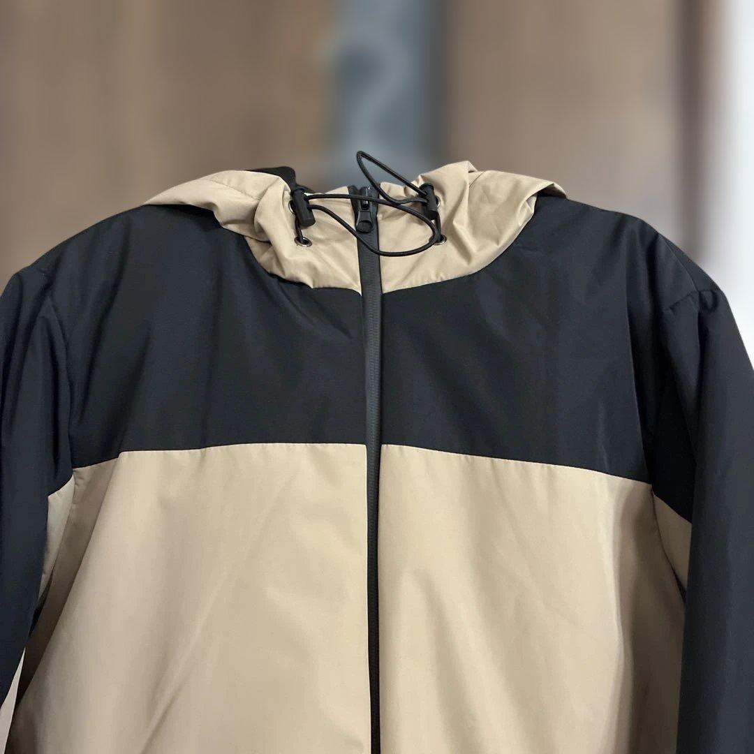 CLOSSHI SPORTS しまむら ナイロンジャケット ベージュ×ブラック