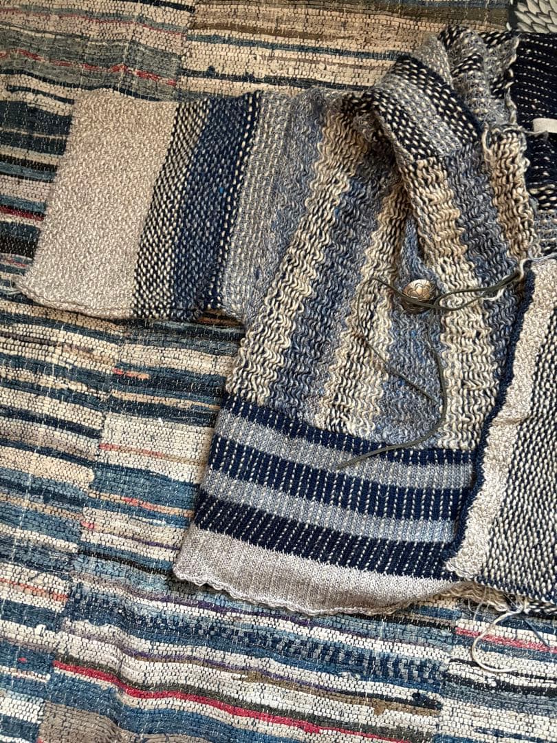 kapital 羽織 朝 刺子 コンチョボタン 1