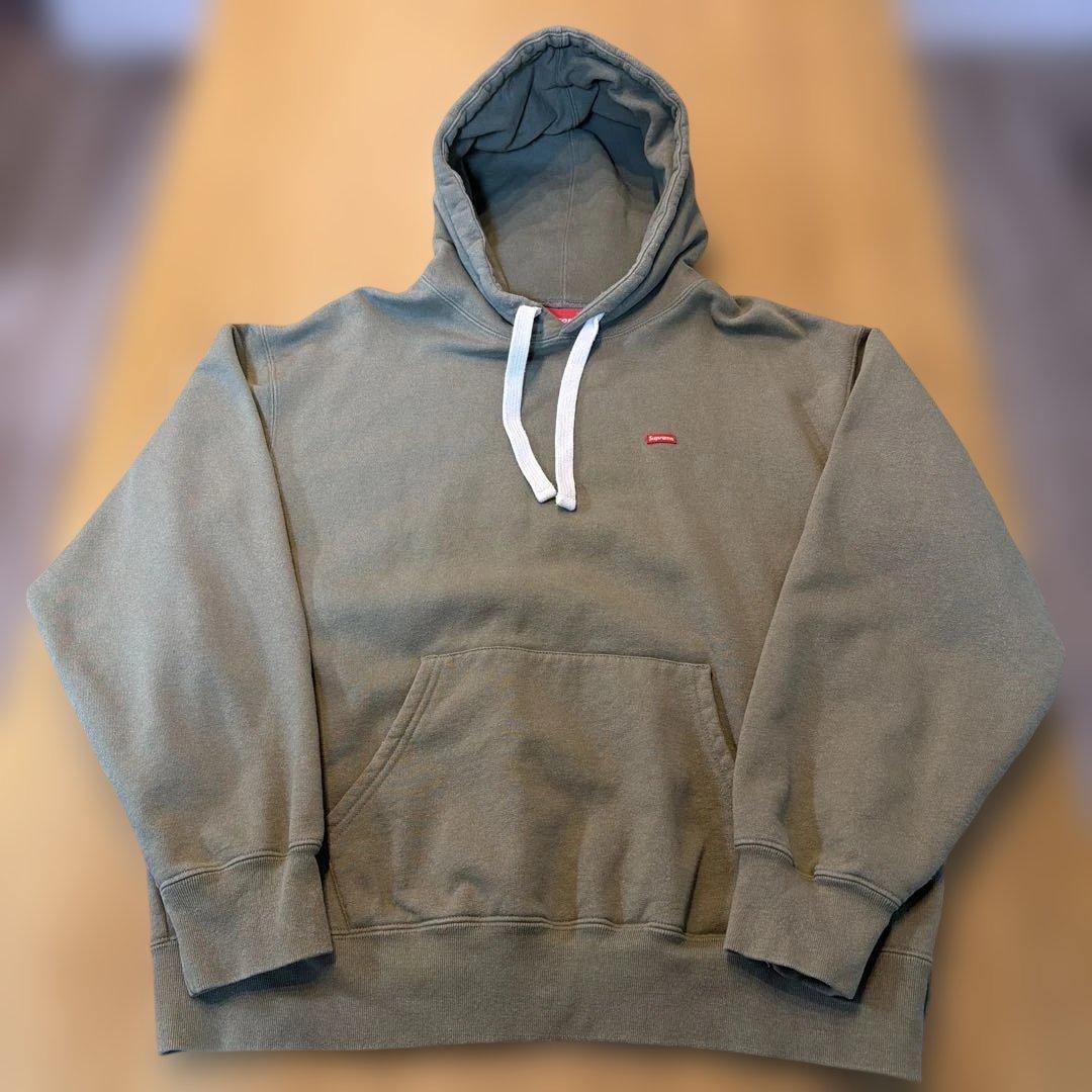Supreme Small Box Logo パーカー M オリーブ 美品