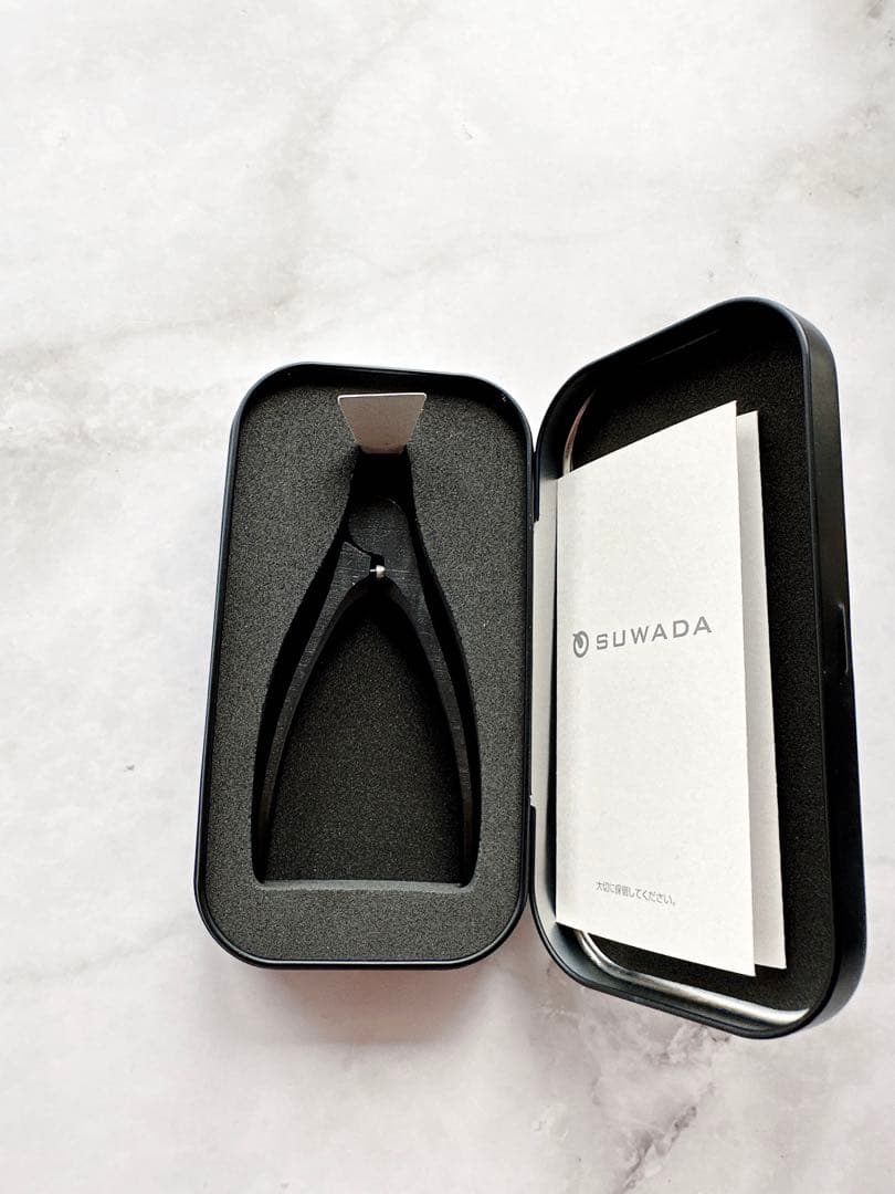 新品未使用 SUWADAスワダ 爪切り ニッパー ブラックSブラック缶ケース付！