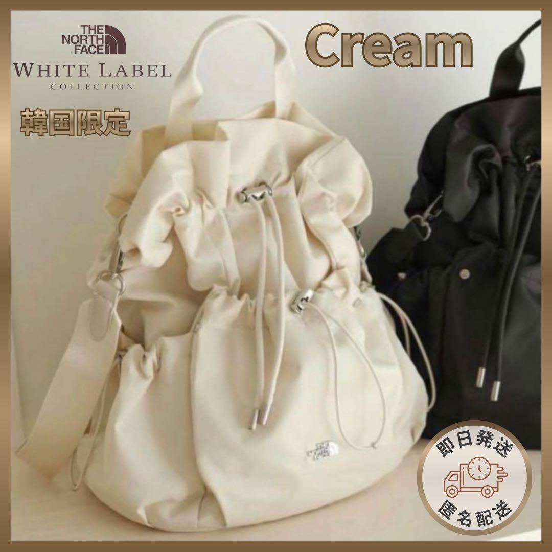 【入手困難】韓国限定　ザ・ノースフェイス ボニーパック M クリーム