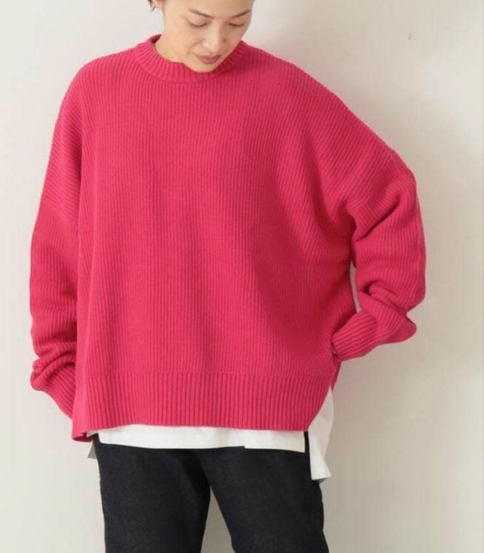 ジャーナルスタンダードラックス　コットンアゼクルーネックプルオーバー