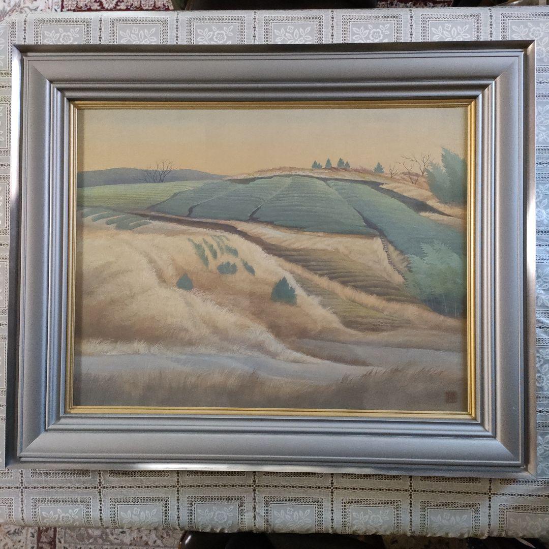 ★美品★ 谷井俊英　日本画 F15号『丘』 共シール付 ☆美品☆ 谷井俊英 日本画 F15号『丘』 共シール付 - メルカリ