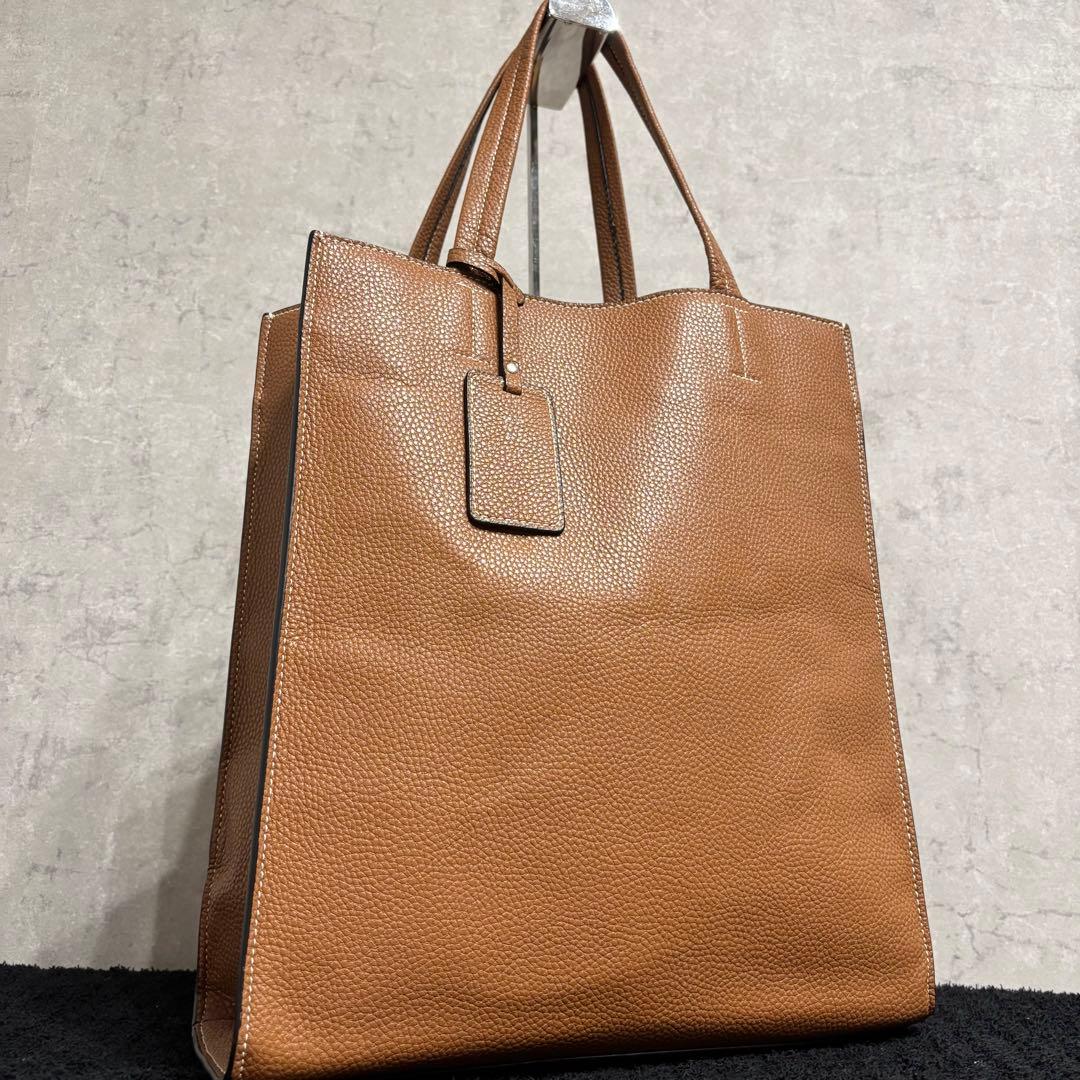 バーニーズニューヨーク トートバッグ レザー ブラウン