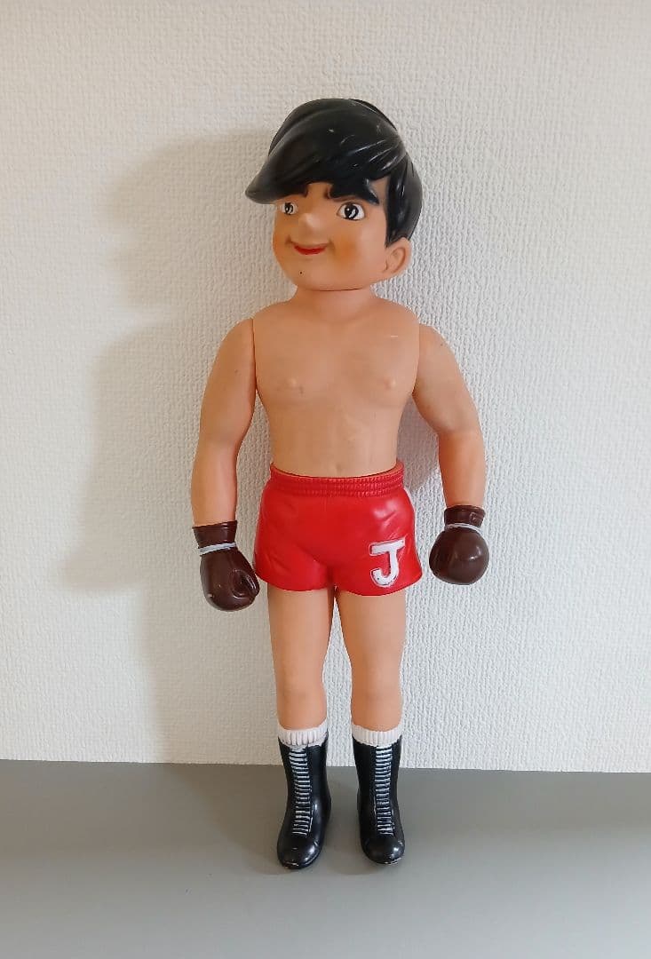当時物 あしたのジョー 矢吹丈 ソフビ 34cm