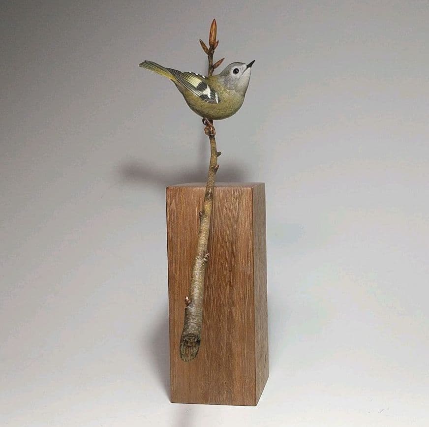 バードカービング(Bird Carving) キクイタダキ 野鳥彫刻 - メルカリ