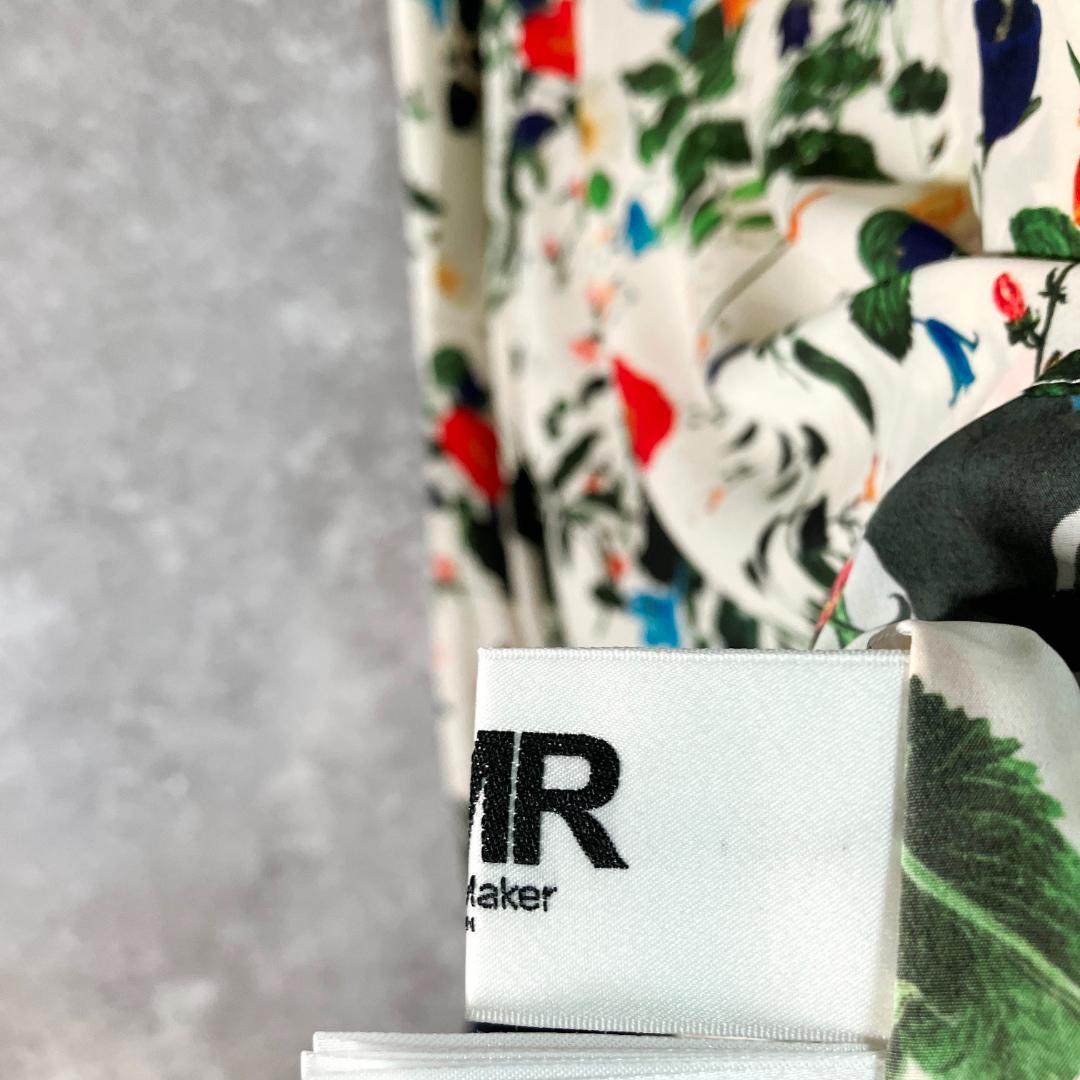 NOISE MAKER ブラウス アイボリー ネイビー 花柄 丸ネック 長袖 - メルカリ