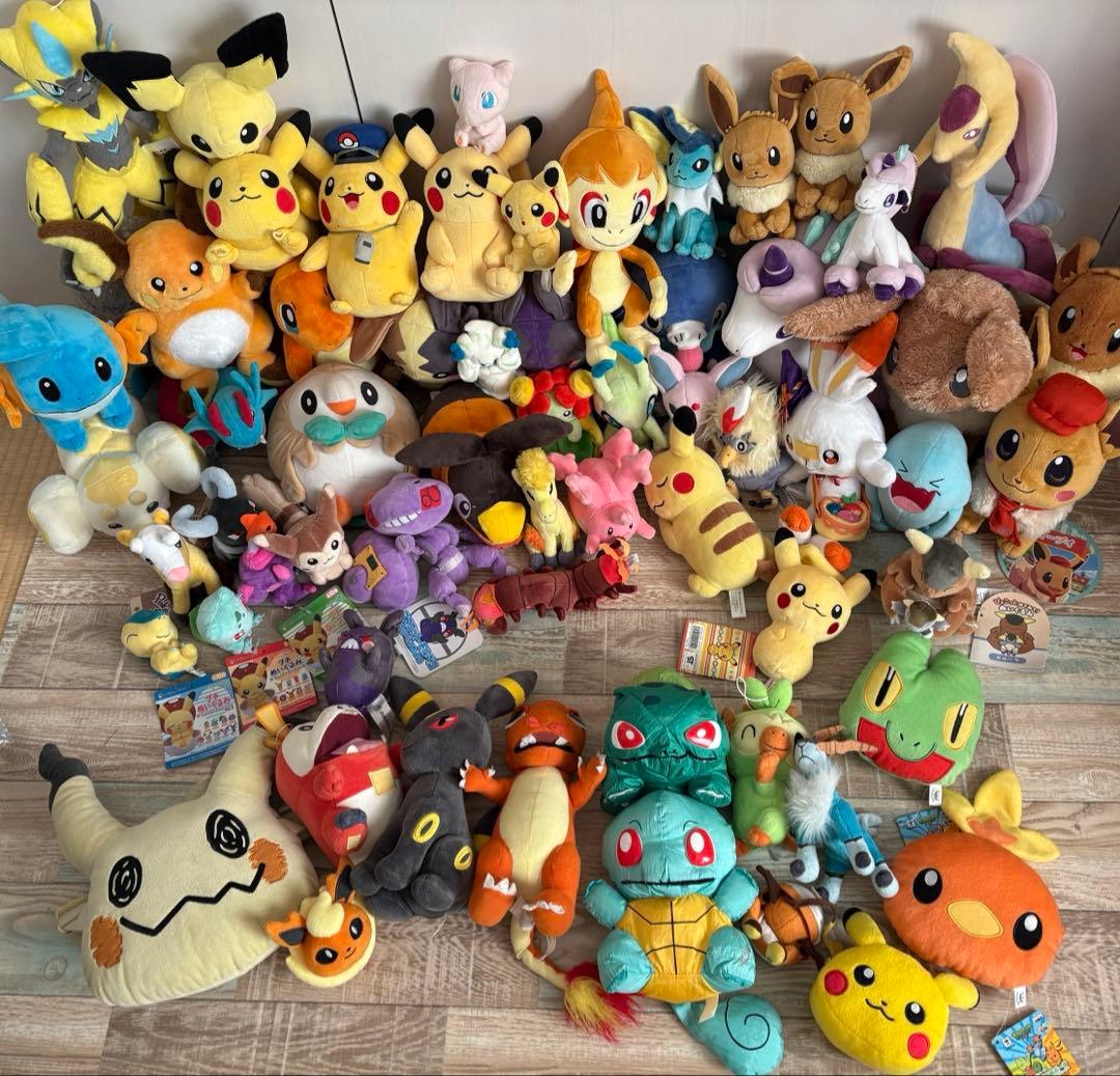 タグ付きあり　ポケモンセンター　ポケモン　FIT　まとめ売り　ぬいぐるみ　62個 タグ付きあり ポケモンセンター ポケモン FIT まとめ売り ぬいぐるみ