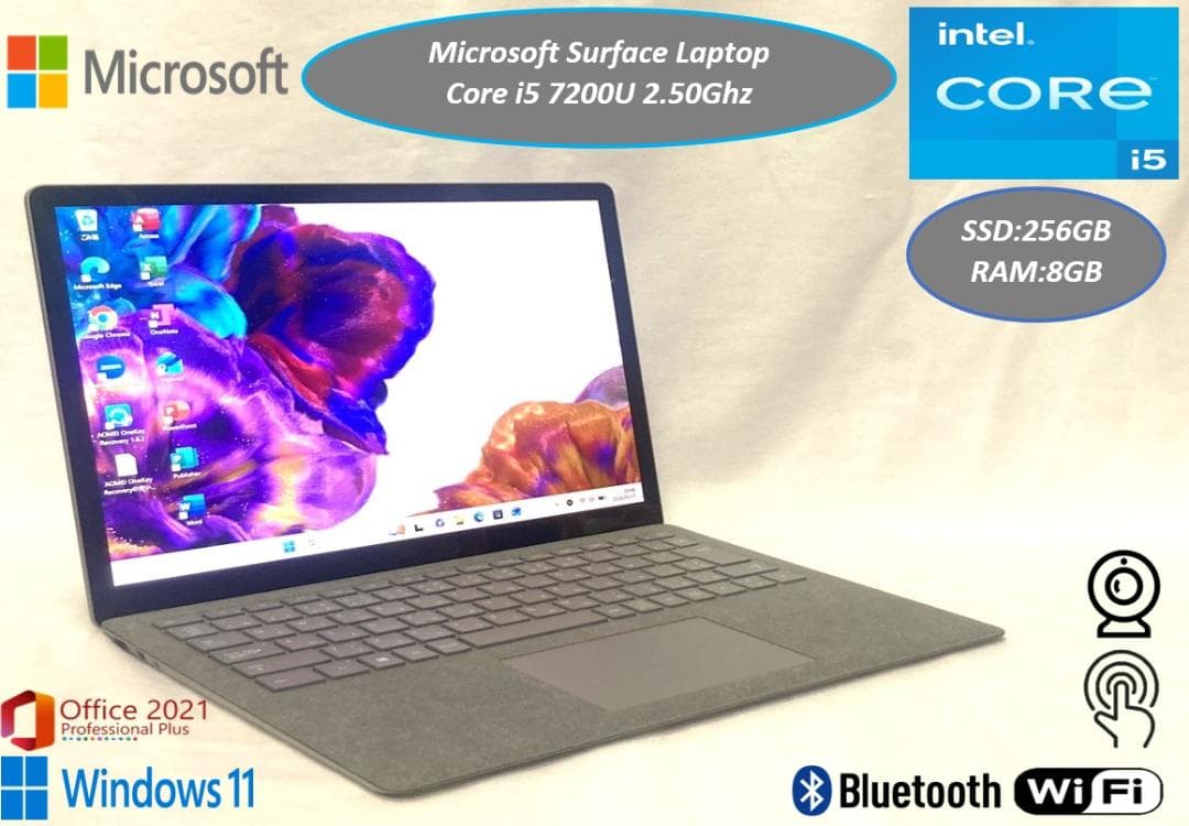 美品 13型 Surface Laptop 薄型 タッチパネル マイクロソフト