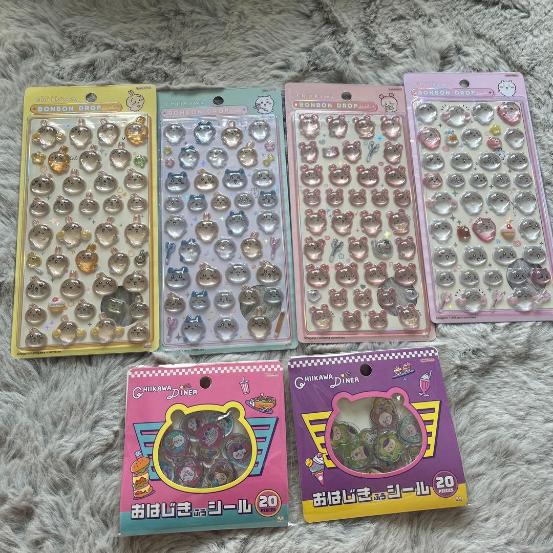 【正規品】ちいかわ シールセット ボンボンドロップシール おはじきシール