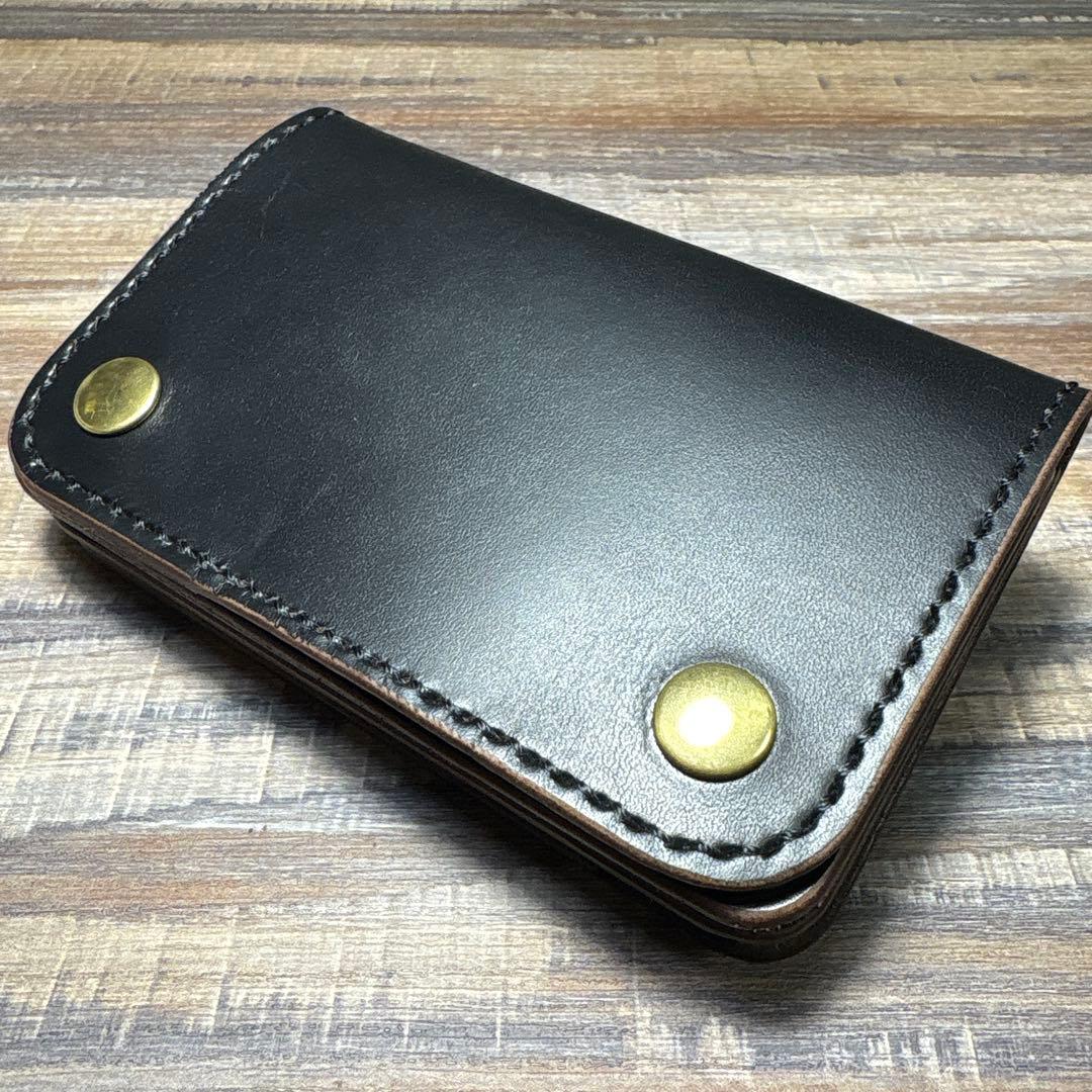 【花鈴】ミドルトラッカーウォレット (茶芯)