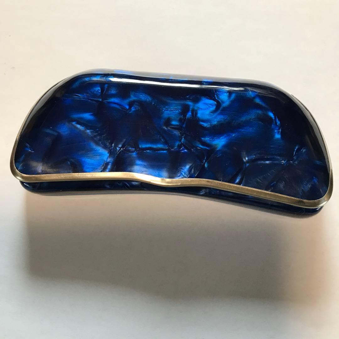 Reinhold Kuhn ラインホルト キューン セルロイド　メガネケース　青 Reinhold Kuhn ラインホルト キューン アルミ製メガネケース Sサイズ