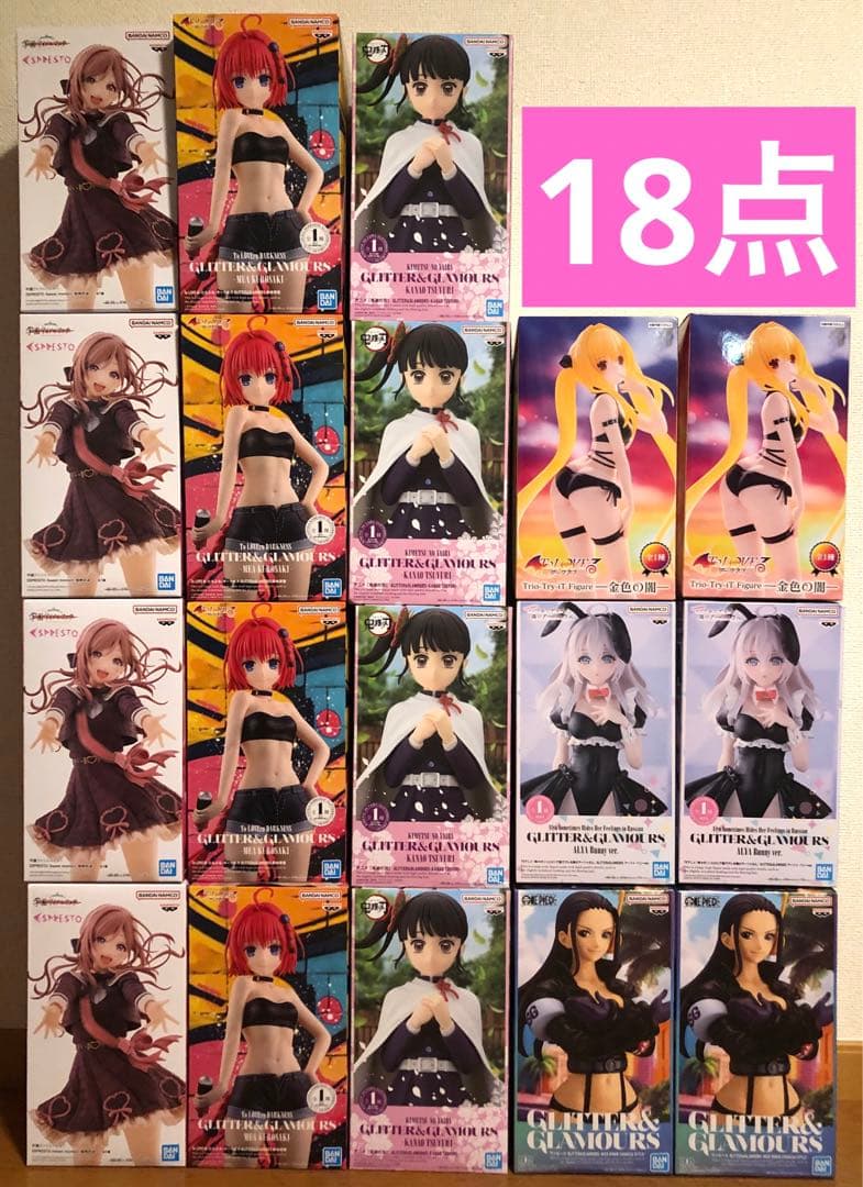 ②プライズフィギュア 美少女フィギュア まとめ売り ToLOVEる 鬼滅の刃等