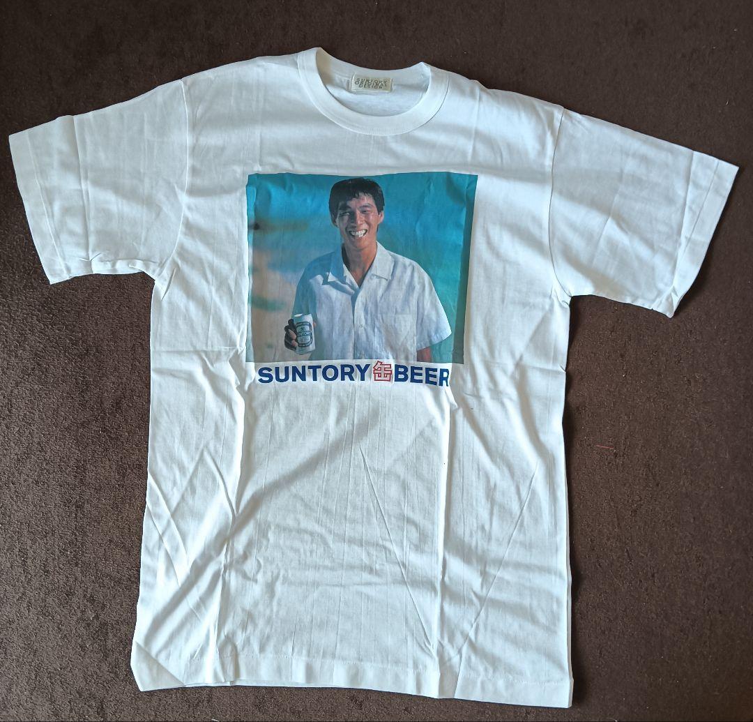 値下げ ビンテージ品 サントリー✕明石家さんま コラボ Tシャツ 未